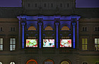 LED-Video-Triptychon an der Museumsfassade (Fotos: Volker Griener, SMNK)