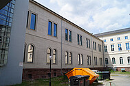 Hoffassade des Westflügels nach erfolgtem Wiederaufbau 2016