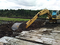 Bild 6: Torfbagger am Federsee in Süd-Ost Baden-Württemberg - Foto von J. Simmel