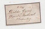 Historical collection label